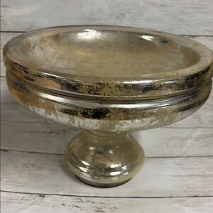 Pottery Barn Mercury Glass Pedestal Bowl
